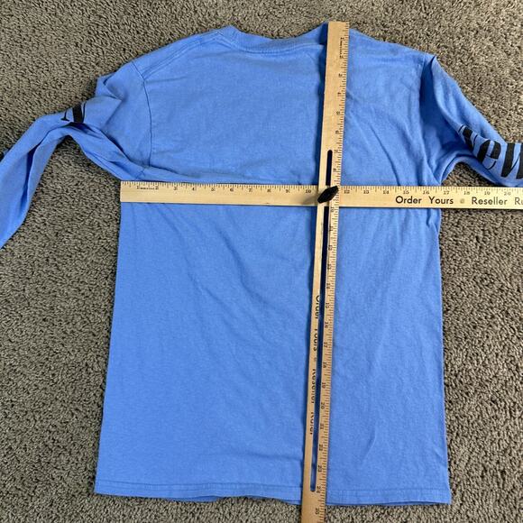 Pacsun Shirt Mens Small Blue Yellow New Youth Seeking Euphoria Long Sleeve - Picture 6 of 9